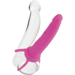 CALIFORNIA EXOTICS - DUAL PENETRATOR DILDO CON ARNES ROSA