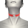 COQUETTE - CHIC DESIRE COLLAR CUERO VEGANO ROJO ACCESORIO WOMAN FETISH