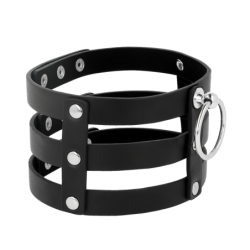 COQUETTE - CHIC DESIRE CHOKER CUERO VEGANO ESTILO FETISH