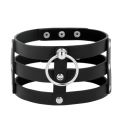 COQUETTE - CHIC DESIRE CHOKER CUERO VEGANO ESTILO FETISH