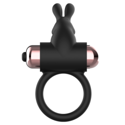 COQUETTE TOYS - COCK RING ANILLO VIBRADOR NEGRO / GOLD