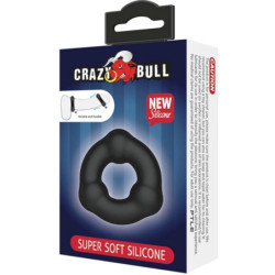 CRAZY BULL - ANILLO SILICONA SUPER SUAVE CON NODULOS