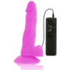 DIVERSIA - DILDO FLEXIBLE CON VIBRACIÓN 18 CM - LILA