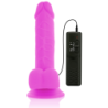 DIVERSIA - DILDO FLEXIBLE CON VIBRACION 20.5 CM - LILA