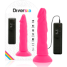 DIVERSIA - DILDO FLEXIBLE CON VIBRACION 23 CM - ROSA