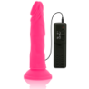 DIVERSIA - DILDO FLEXIBLE CON VIBRACION 23 CM - ROSA