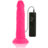 DIVERSIA - DILDO FLEXIBLE CON VIBRACION 23 CM - ROSA