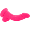 DIVERSIA - DILDO FLEXIBLE CON VIBRACION 21.5 CM - ROSA