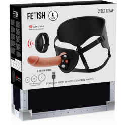 FETISH SUBMISSIVE CYBER STRAP - ARNES CON DILDO CONTROL REMOTO TECNOLOGIA WATCHME L