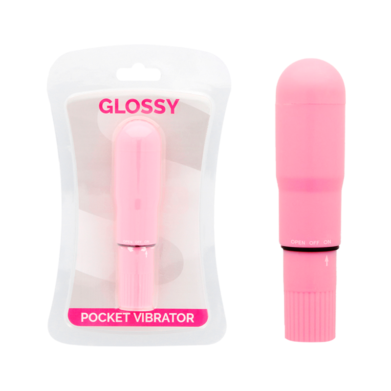 GLOSSY - POCKET VIBRADOR ROSA