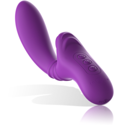 INTENSE - HARRY VIBRADOR FLEXIBLE CON LENGUA MORADO