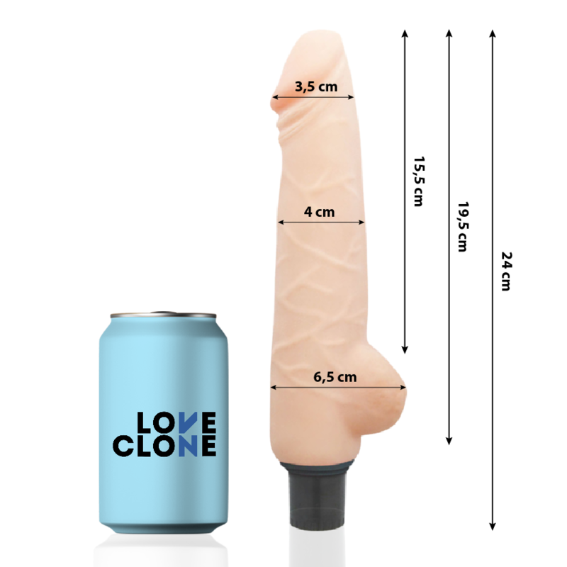 LOVECLONE - HARALD SELF LUBRICATION VIBRADOR 24CM