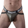 MACHO - MX27GR JOCK CUERO GRIS BEIGE L