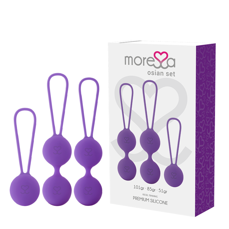 MORESSA - OSIAN SET PREMIUM SILICONA LILA MORESSA - OSIAN SET PREMIUM SILICONA LILA