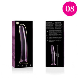 NEBULA SERIES BY IBIZA - MODELO 8 DILDO CRISTAL BOROSILICATO 14.5 X 2 CM ROSA