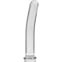 NEBULA SERIES BY IBIZA - MODELO 9 DILDO CRISTAL BOROSILICATO 15.5 X 2.5 CM TRANSPARENTE