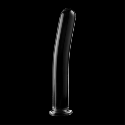 NEBULA SERIES BY IBIZA - MODELO 9 DILDO CRISTAL BOROSILICATO 15.5 X 2.5 CM TRANSPARENTE