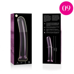 NEBULA SERIES BY IBIZA - MODELO 9 DILDO CRISTAL BOROSILICATO 15.5 X 2.5 CM ROSA