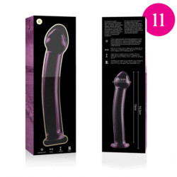 NEBULA SERIES BY IBIZA - MODELO 11 DILDO CRISTAL BOROSILICATO 16 X 3 CM ROSA