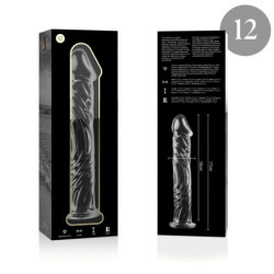 NEBULA SERIES BY IBIZA - MODELO 12 DILDO CRISTAL BOROSILICATO 17 X 3.5 CM TRANSPARENTE