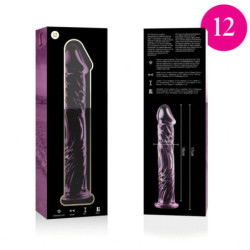 NEBULA SERIES BY IBIZA - MODELO 12 DILDO CRISTAL BOROSILICATO 17 X 3.5 CM ROSA