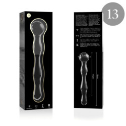 NEBULA SERIES BY IBIZA - MODELO 13 DILDO CRISTAL BOROSILICATO 18 X 3.5 CM TRANSPARENTE