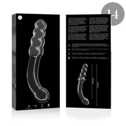 NEBULA SERIES BY IBIZA - MODELO 14 DILDO CRISTAL BOROSILICATO 18.5 X 3 CM TRANSPARENTE