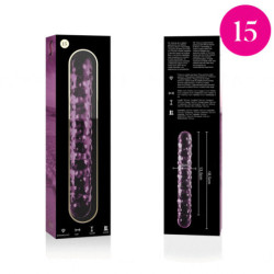 NEBULA SERIES BY IBIZA - MODELO 15 DILDO CRISTAL BOROSILICATO 18.5 X 3 CM ROSA