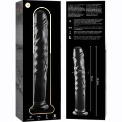 NEBULA SERIES BY IBIZA - MODELO 16 DILDO CRISTAL BOROSILICATO 18.5 X 3 CM TRANSPARENTE