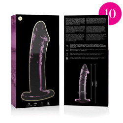 NEBULA SERIES BY IBIZA - MODELO 19 DILDO CRISTAL BOROSILICATO 18.5 X 4 CM ROSA