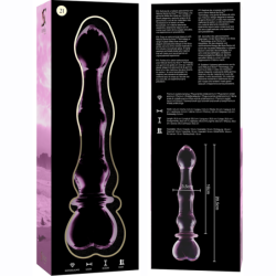 NEBULA SERIES BY IBIZA - MODELO 21 DILDO CRISTAL BOROSILICATO 20.5 X 3.5 CM ROSA