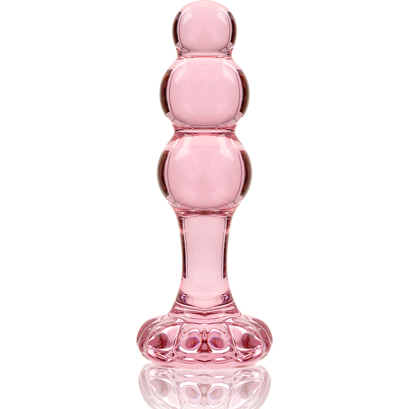 NEBULA SERIES BY IBIZA - MODELO 1 PLUG CRISTAL BOROSILICATO 10.7 X 3 CM ROSA