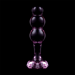 NEBULA SERIES BY IBIZA - MODELO 1 PLUG CRISTAL BOROSILICATO 10.7 X 3 CM ROSA