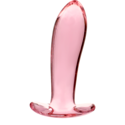 NEBULA SERIES BY IBIZA - MODELO 5 PLUG CRISTAL BOROSILICATO 12.5 X 3.5 CM ROSA