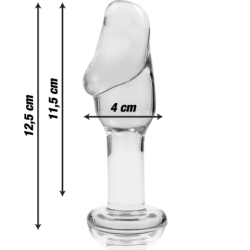 NEBULA SERIES BY IBIZA - MODELO 6 PLUG CRISTAL BOROSILICATO 12.5 X 4 CM TRANSPARENTE