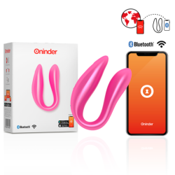 ONINDER - LISBOA ESTIMULADOR PUNTO G & CLÍTORIS ROSA - APP GRATUITA ROSA