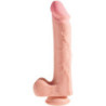 KING COCK - PENE REALISTICO 3D CON TESTICULOS 24.8 CM NATURAL