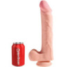 KING COCK - PENE REALISTICO 3D CON TESTICULOS 24.8 CM NATURAL