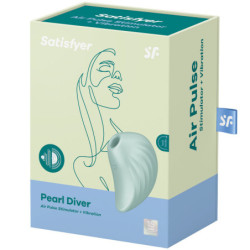 SATISFYER - PEARL DIVER ESTIMULADOR Y VIBRADOR VERDE