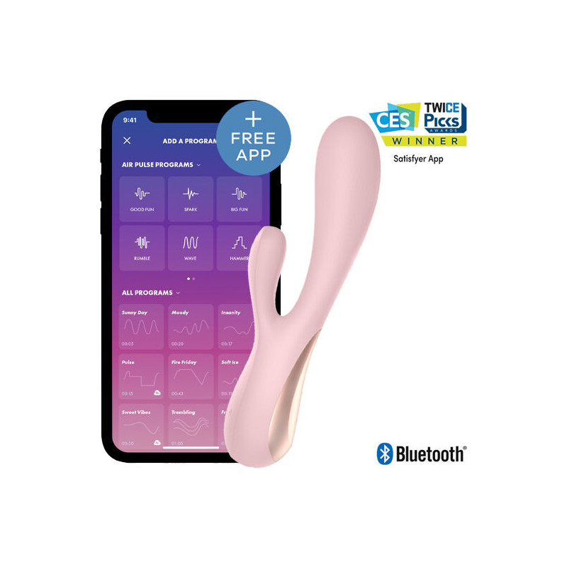 SATISFYER - MONO FLEX ROSA CON APP