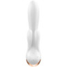 SATISFYER - DOUBLE FLEX VIBRADOR APP BLANCO