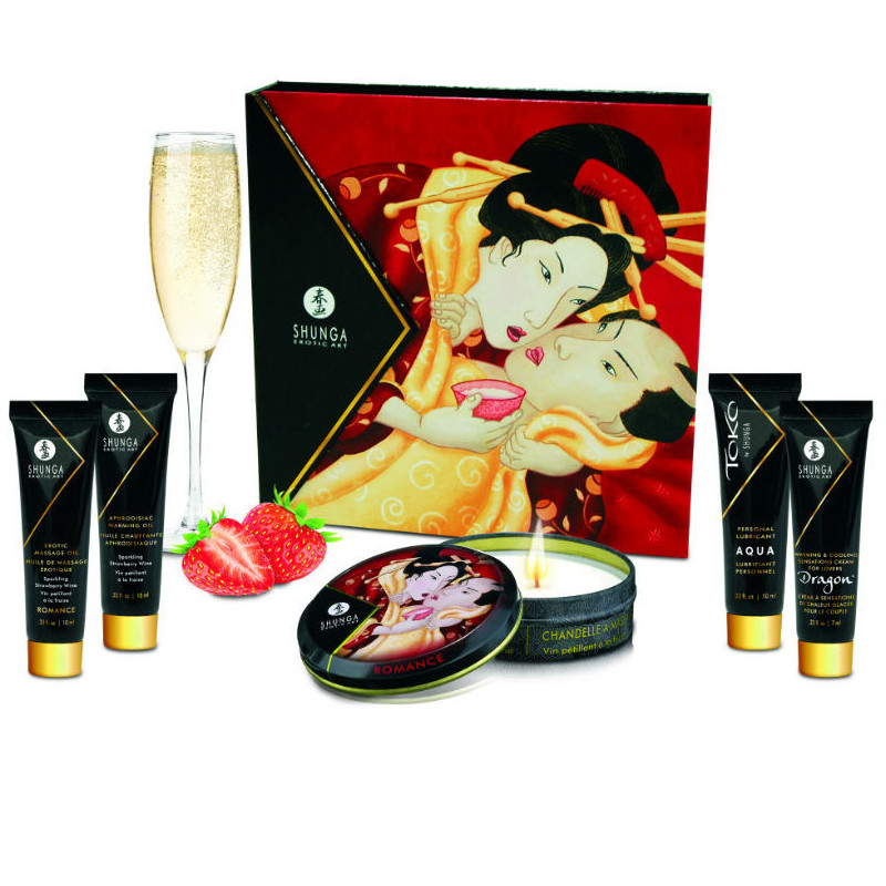 SHUNGA - KIT SECRET GEISHA FRESAS Y CAVA