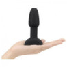 B-VIBE - RIMMING CONTROL REMOTO ANAL PLUG PETITE NEGRO