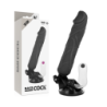 BASECOCK - VIBRADOR REALISTICO CONTROL REMOTO NEGRO 20 CM