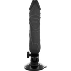 BASECOCK - VIBRADOR REALISTICO CONTROL REMOTO NEGRO 20 CM