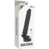 BASECOCK - VIBRADOR REALISTICO CONTROL REMOTO NEGRO 21 CM