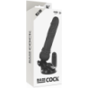 BASECOCK - VIBRADOR REALISTICO CONTROL REMOTO NEGRO 19.5 CM