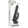 BASECOCK -  VIBRADOR REALISTICO CONTROL REMOTO NEGRO 18.5 CM