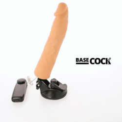 BASECOCK - VIBRADOR REALISTICO CONTROL REMOTO NATURAL 21 CM