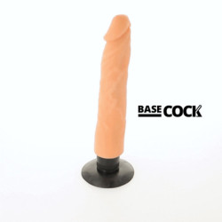 BASECOCK - VIBRADOR REALISTICO 2-1 NATURAL 20 CM